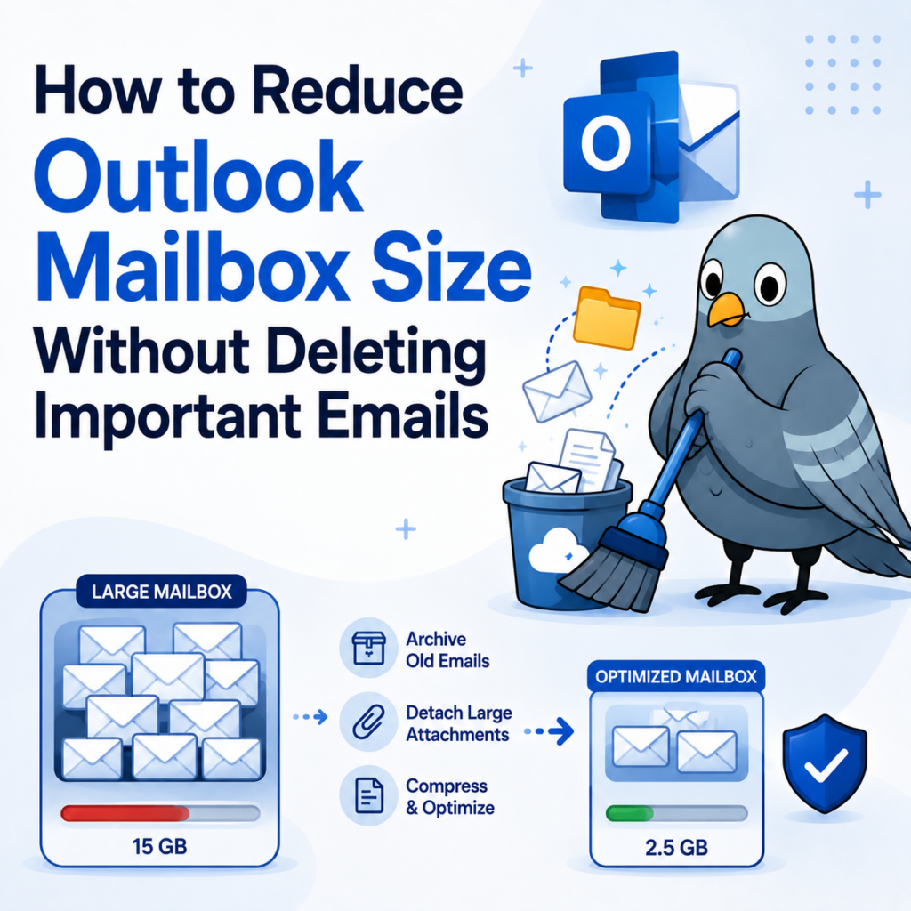 How to Reduce Outlook Mailbox Size Without Deleting Important Emails
