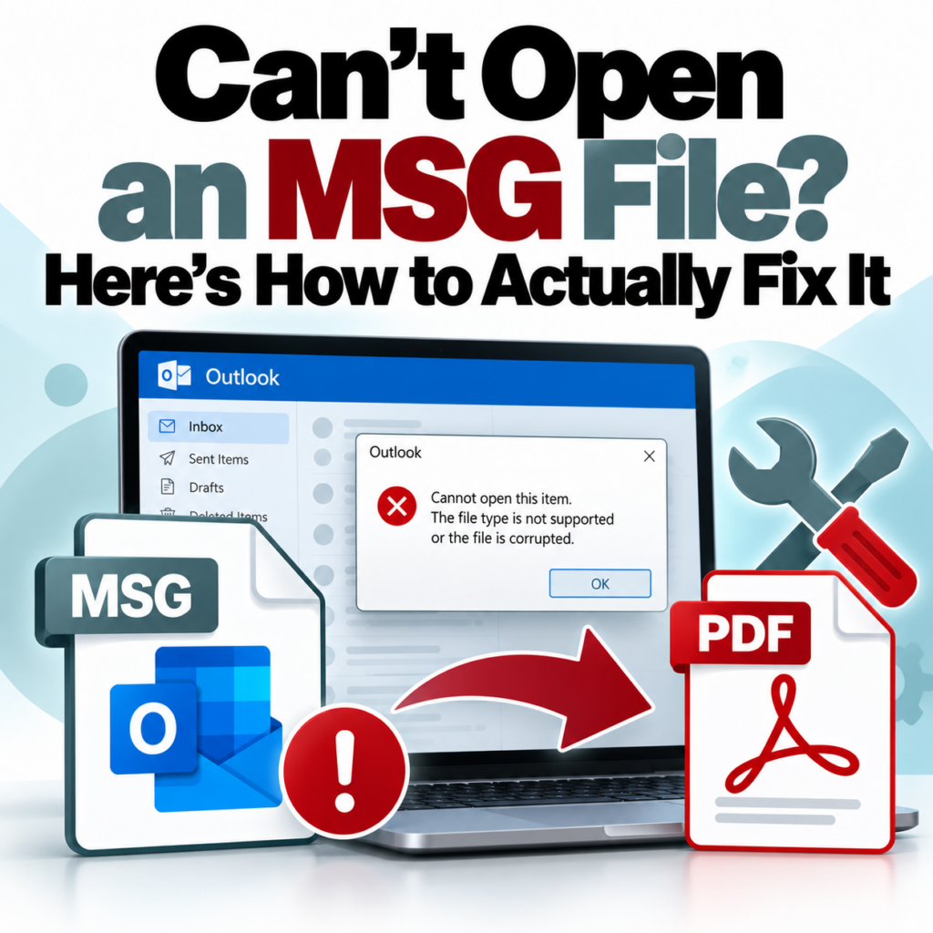 Can't Open an MSG File? Here's How to Actually Fix It