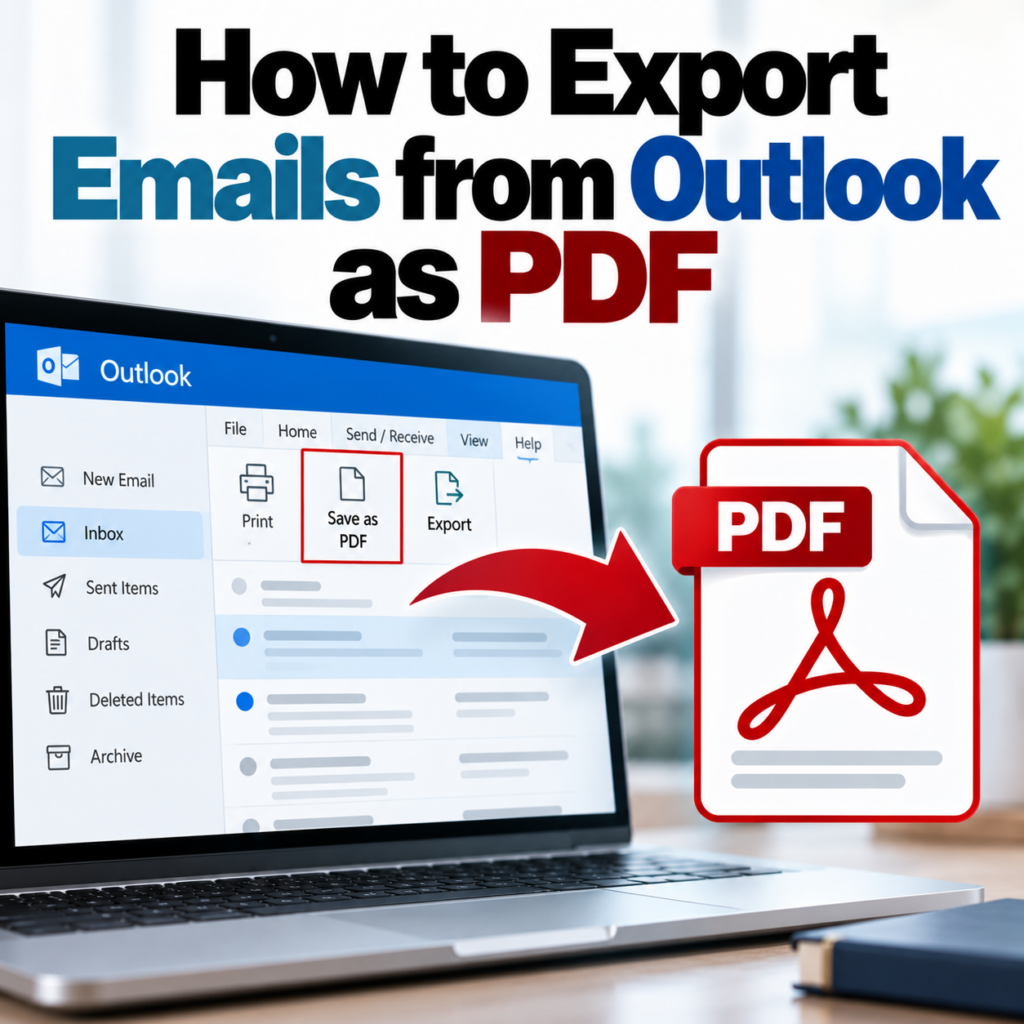 How to Export Emails from Outlook as PDF