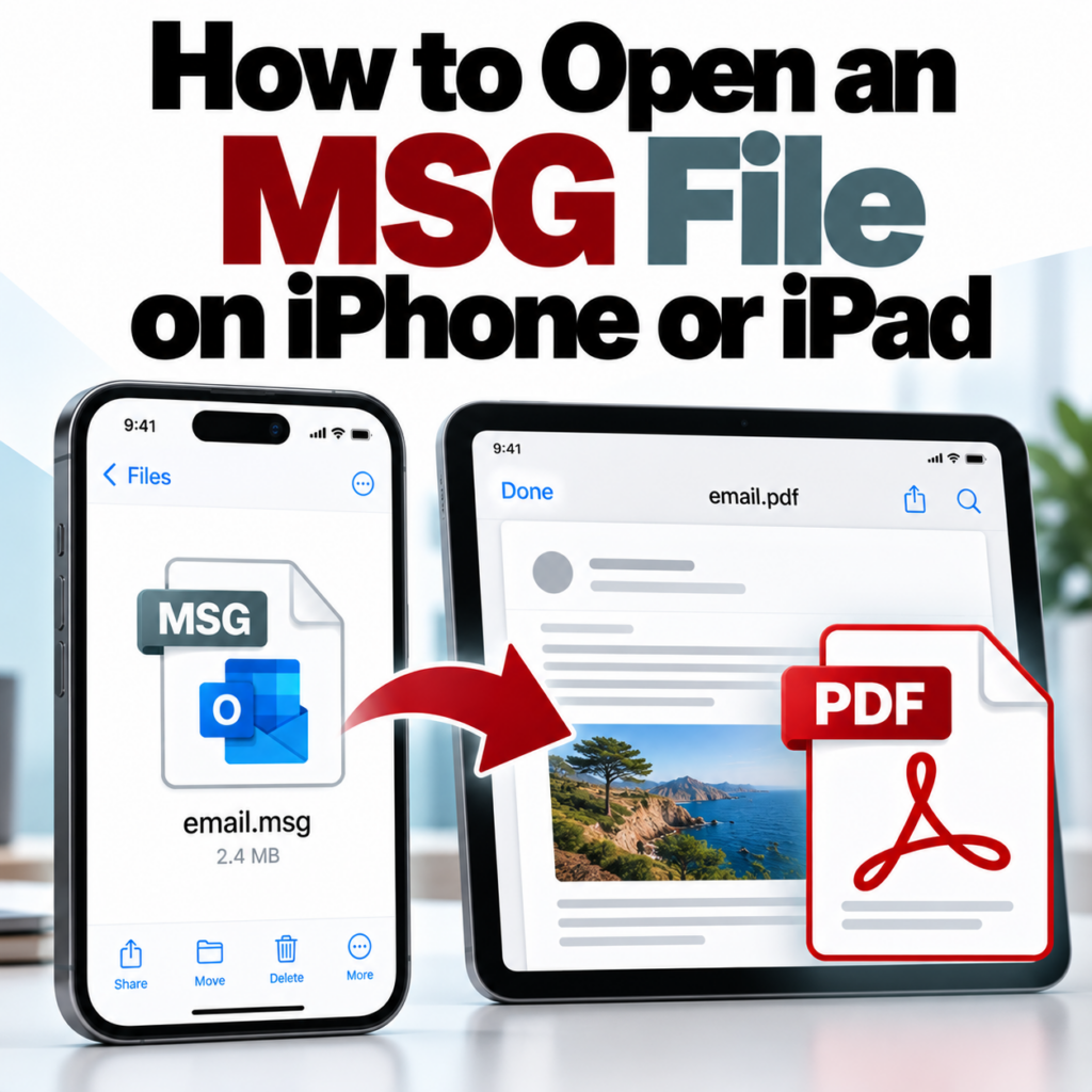 How to Open MSG Files on iPhone or iPad